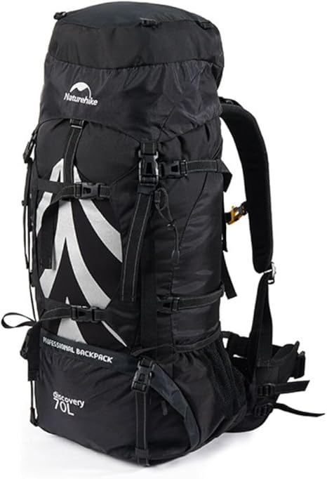 70+5L Lightweight Hiking Backpack, Ripstop Fabric - Lightweight CR Carrying System - Comfort Weight Bearing, Brown, Ultralight Hiking Backpack