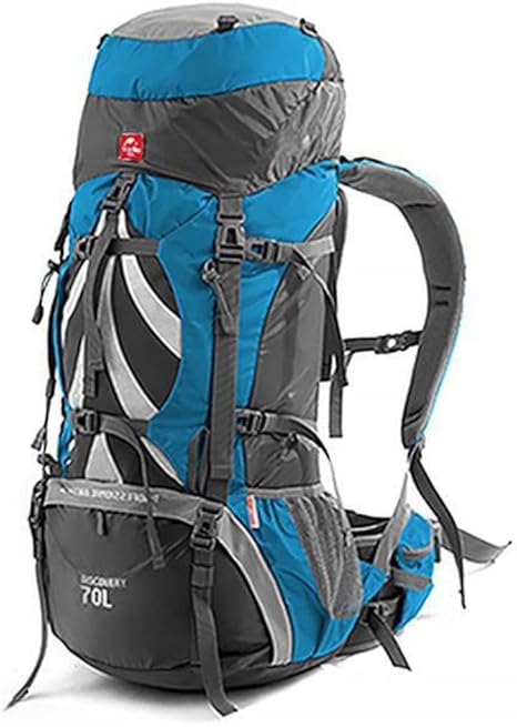 70+5L Lightweight Hiking Backpack, Ripstop Fabric - Lightweight CR Carrying System - Comfort Weight Bearing, Brown, Ultralight Hiking Backpack