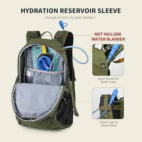 Hiking Backpack for Men Women, 35L Travel Backpack Waterproof Camping Backpack Outdoor Lightweight Daypack