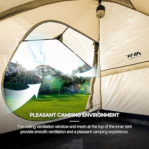 Tents for Camping 2/4/6 Person Camping Dome Tent, Easy to Set Up, Lightweight Camping Tent, Portable Camping Tent for Outdoor and Backpacking Sundome Tent