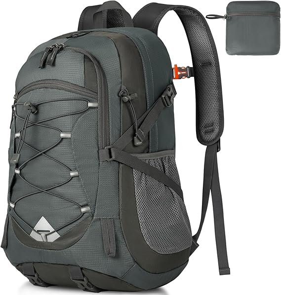 Hiking Backpack 40L Lightweight Foldable Backpack for Men Women Durable Water Resistant Daypack Rucksack for Camping Cycling Climbing Walking Mountaineer Outdoor Sports
