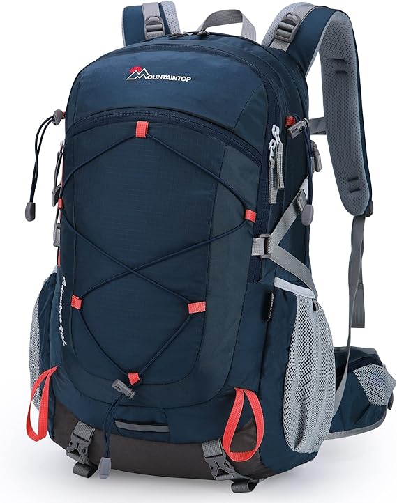 40L Hiking Backpacks Trekking Rucksack with Rain Cover Light Daypacks for Travel Camping Climbing Mountaineer Outdoor Sport