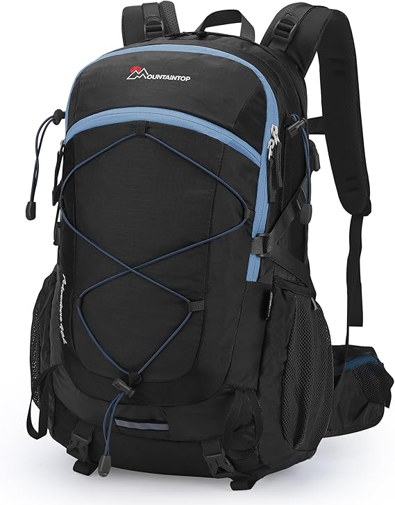 40L Hiking Backpacks Trekking Rucksack with Rain Cover Light Daypacks for Travel Camping Climbing Mountaineer Outdoor Sport