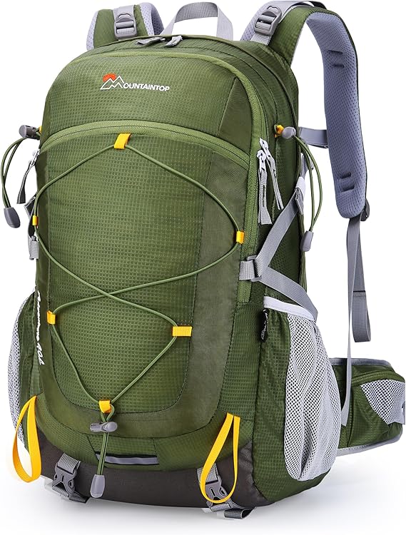 40L Hiking Backpacks Trekking Rucksack with Rain Cover Light Daypacks for Travel Camping Climbing Mountaineer Outdoor Sport