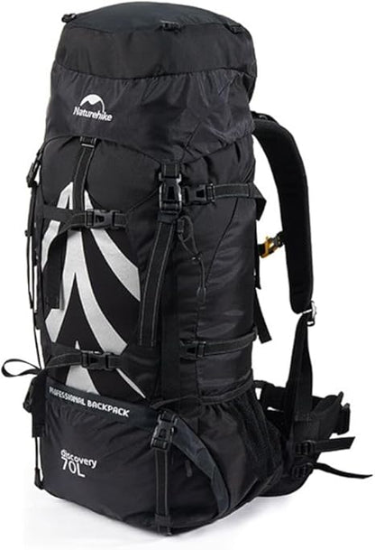 70+5L Lightweight Hiking Backpack, Ripstop Fabric - Lightweight CR Carrying System - Comfort Weight Bearing, Brown, Ultralight Hiking Backpack