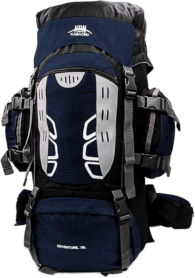 75L Large Hiking Backpack Outdoor Sports Water-Resistant Travel Daypack Mountaineering Climbing Trekking Camping Rucksack