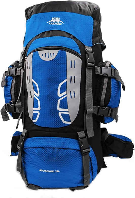 75L Large Hiking Backpack Outdoor Sports Water-Resistant Travel Daypack Mountaineering Climbing Trekking Camping Rucksack
