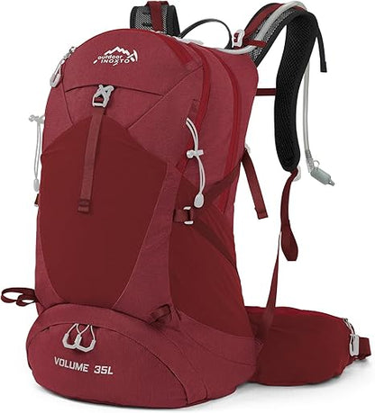 Hiking Backpack,35L Waterproof Hiking Daypack with 3L Water Bladder and Rain Cover, Lightweight Travel Camping Backpack for Men Women