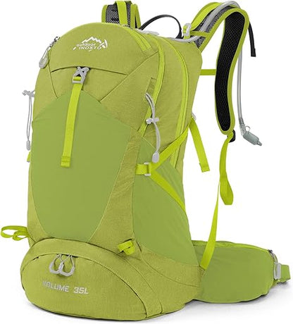 Hiking Backpack,35L Waterproof Hiking Daypack with 3L Water Bladder and Rain Cover, Lightweight Travel Camping Backpack for Men Women