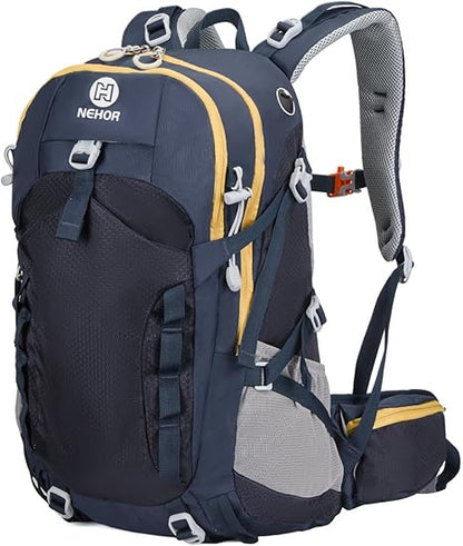Hiking Backpack, 40L Lightweight Camping Backpack with Rain Cover, Water Resistant Large Hiking Bag Outdoor Travel Daypack for Men Women