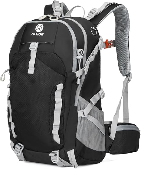 Hiking Backpack, 40L Lightweight Camping Backpack with Rain Cover, Water Resistant Large Hiking Bag Outdoor Travel Daypack for Men Women