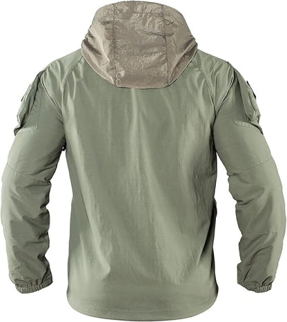 Men's Tactical Jacket Military Softshell Army Ranger Green Lightweight Heavy Nylon PCU LVL5