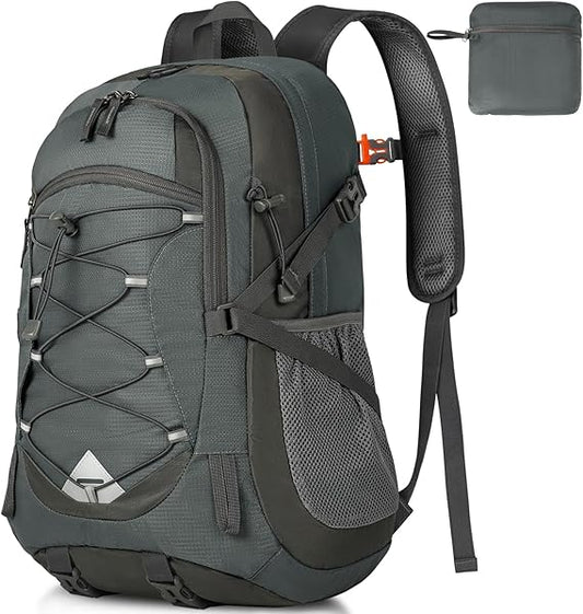 Hiking Backpack 40L Lightweight Foldable Backpack for Men Women Durable Water Resistant Daypack Rucksack for Camping Cycling Climbing Walking Mountaineer Outdoor Sports