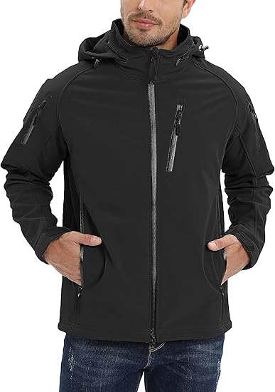 Men's Special Ops Military Jacket Water Resistant Windproof Tactical Winter Zip Up Rain Coat Hunting Outdoors