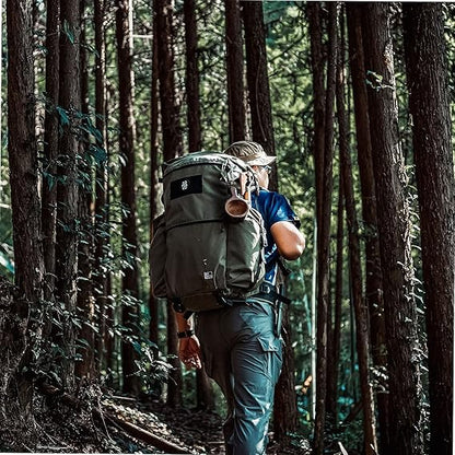 45L Men's Backpack, Hiking Backpack for Bushcraft Camping Hiking Backpacking Outdoors