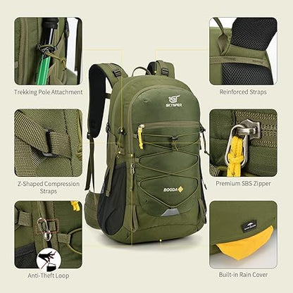 Hiking Backpack for Men Women, 35L Travel Backpack Waterproof Camping Backpack Outdoor Lightweight Daypack