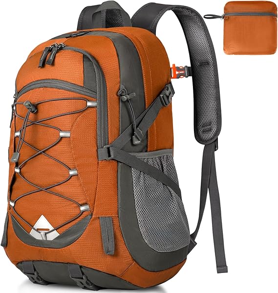 Hiking Backpack 40L Lightweight Foldable Backpack for Men Women Durable Water Resistant Daypack Rucksack for Camping Cycling Climbing Walking Mountaineer Outdoor Sports