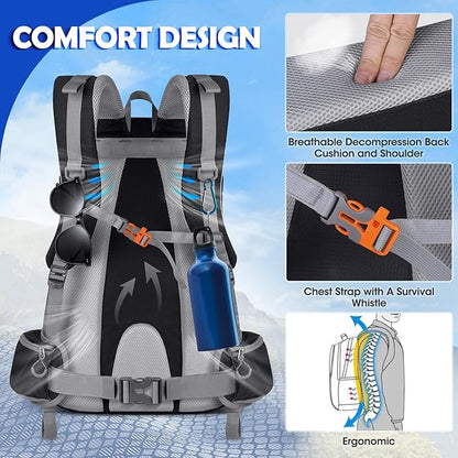 50L Hiking Backpack Waterproof Camping Backpack for Men Women Lightweight HIking Daypack Outdoor Travel Daypack