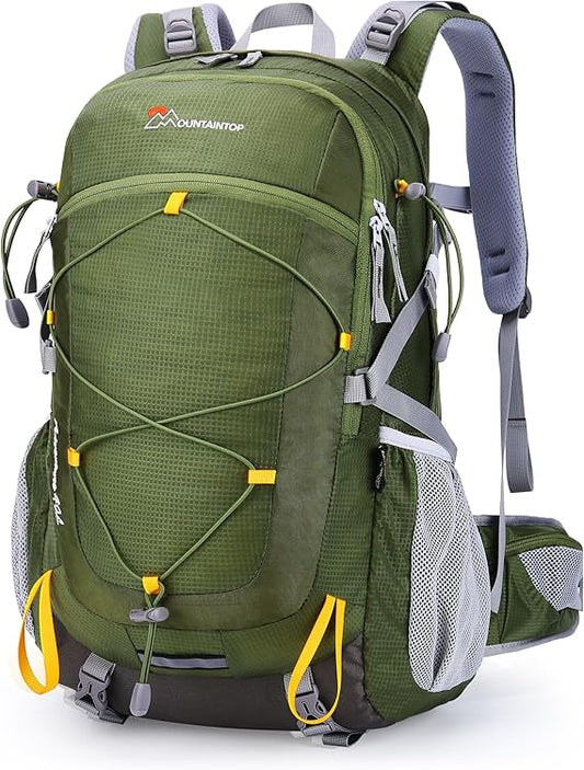 40L Hiking Backpacks Trekking Rucksack with Rain Cover Light Daypacks for Travel Camping Climbing Mountaineer Outdoor Sport