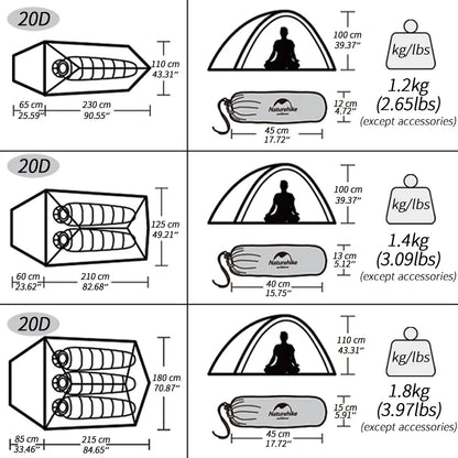 Cloud Up 3 People Tent