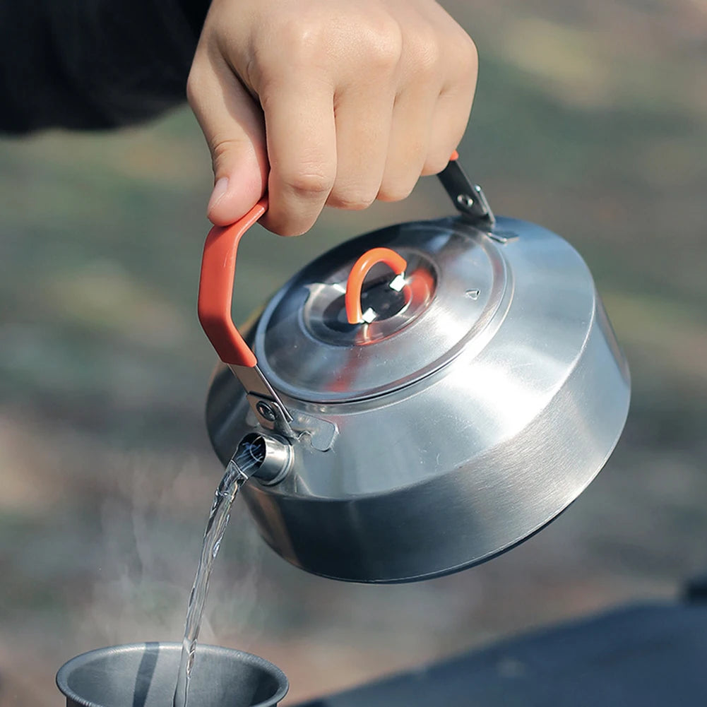 1 Liter Stainless Steel Camping Kettle